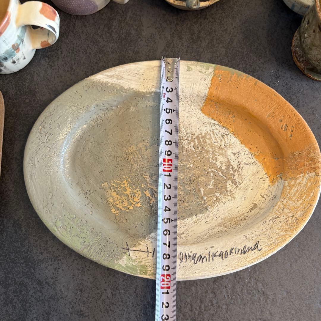 東恩納美架さんオーバル皿