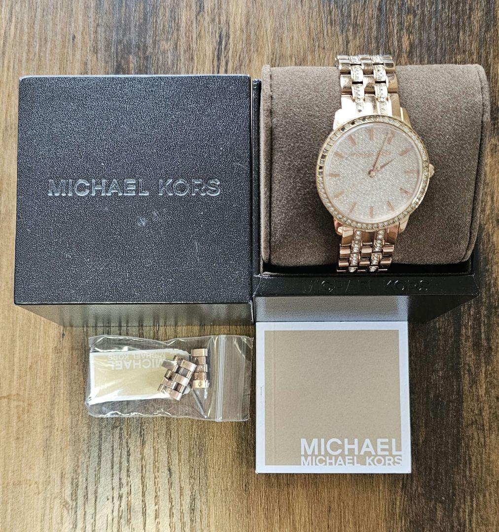 【ハワイ購入品】美品 MICHAEL KORS 腕時計 本体 箱付 HAWAII