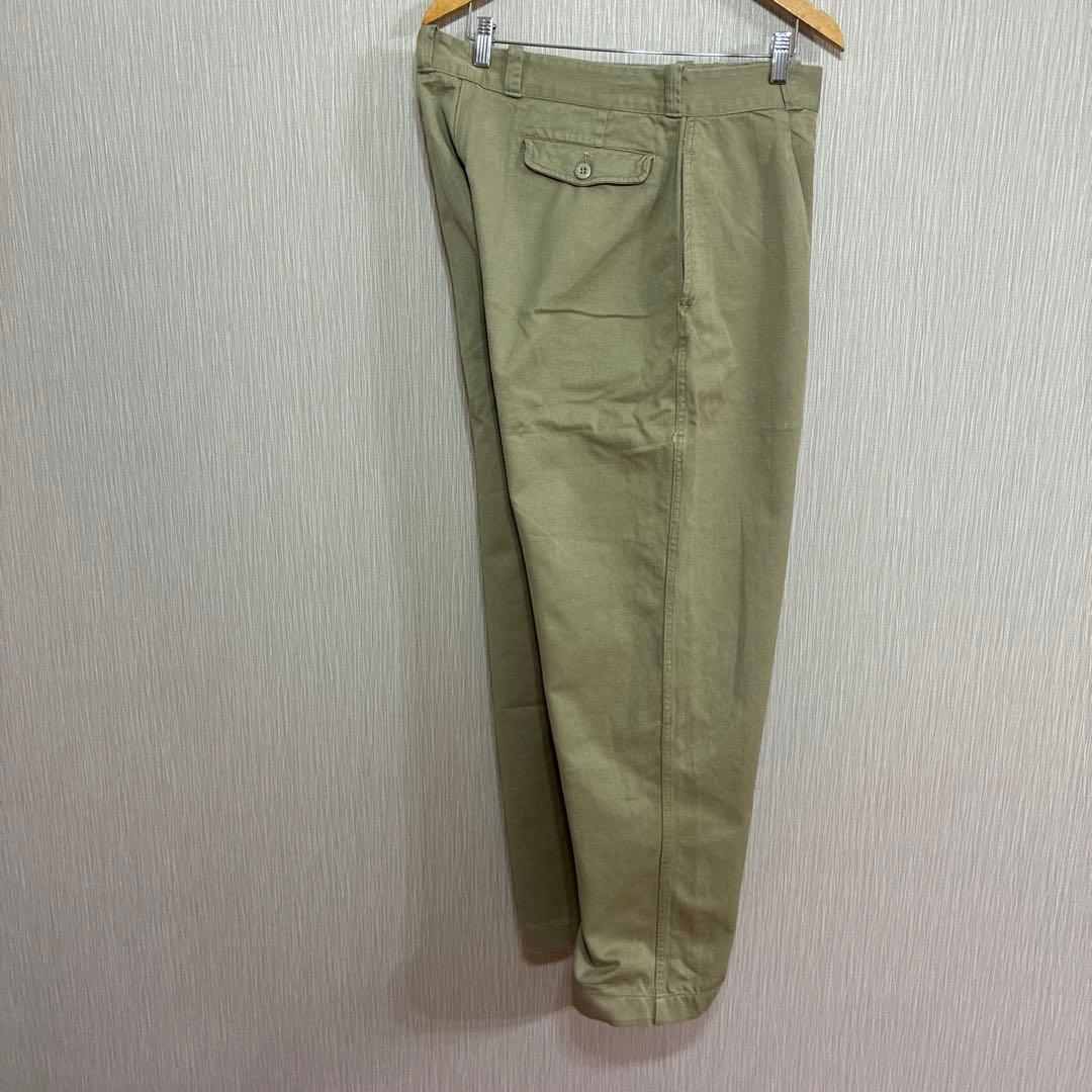 フランス軍　M52後期　オリジナル　カーキ チノパン サイズ35 33インチ相当
