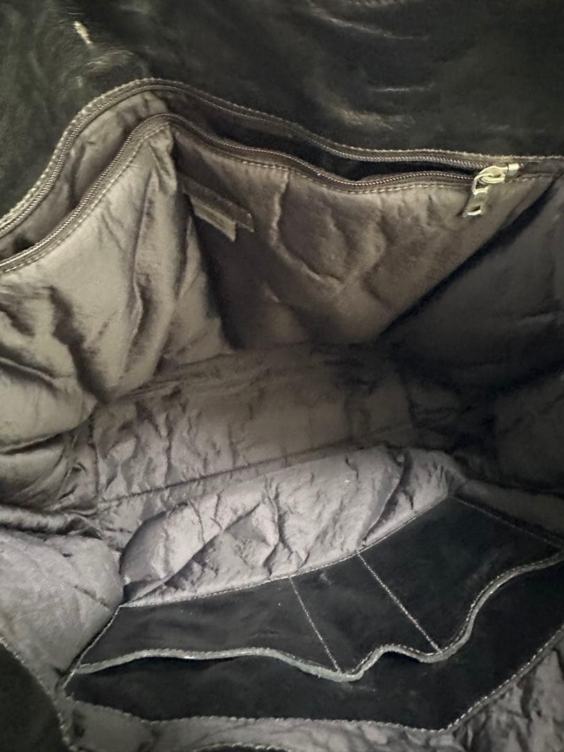 m0851 本革 レザー トートバッグ A4対応 ブラック