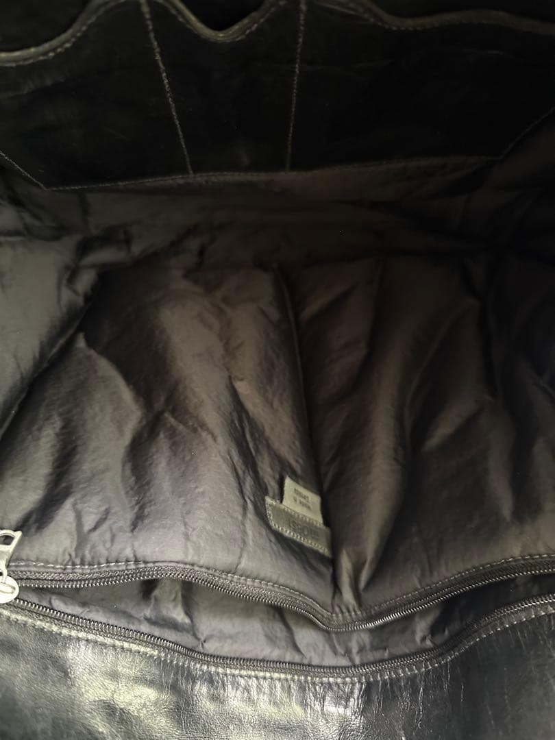 m0851 本革 レザー トートバッグ A4対応 ブラック