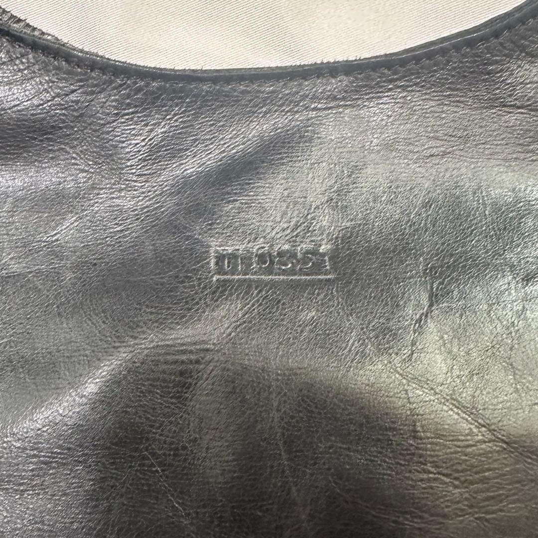 m0851 本革 レザー トートバッグ A4対応 ブラック