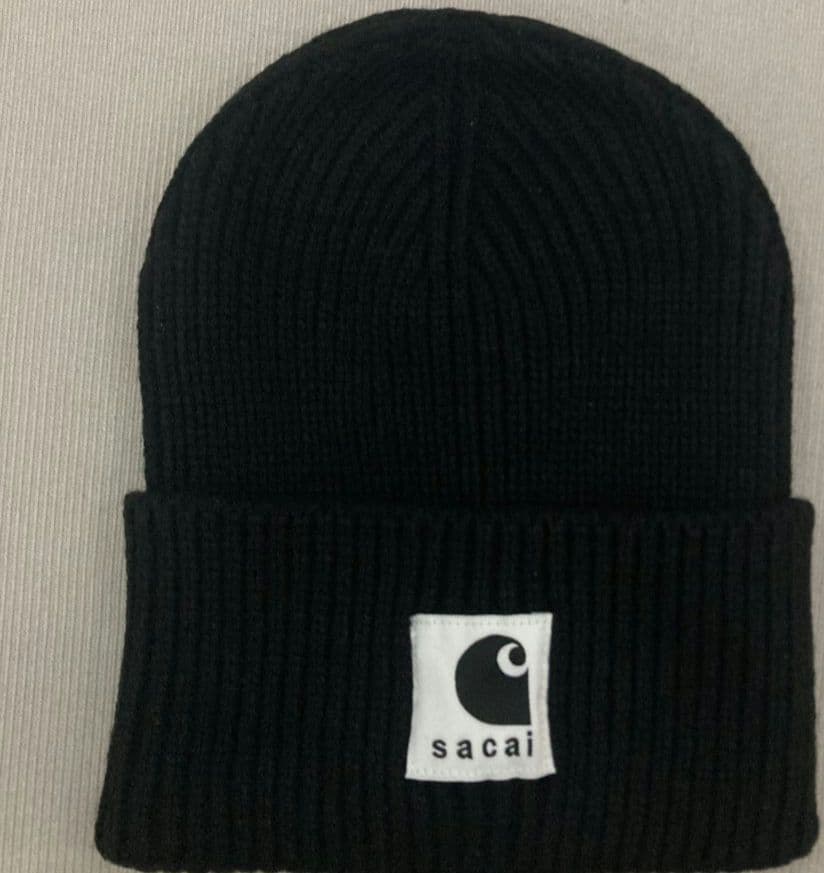 r*t様 sacai 黒 ニット帽