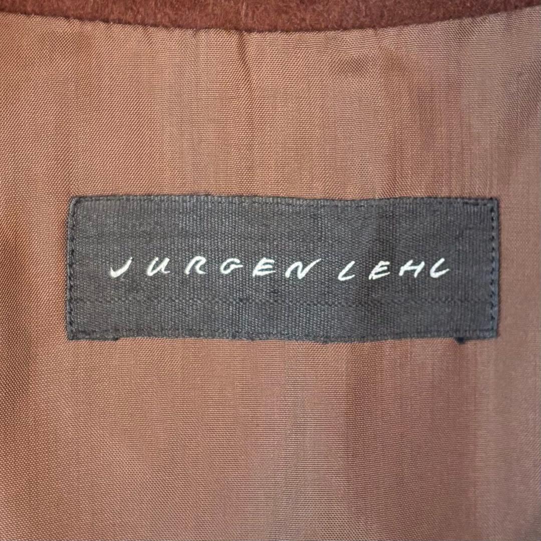 ヨーガンレール モッサコート アンゴラ 100% ボルドー L トグルボタン