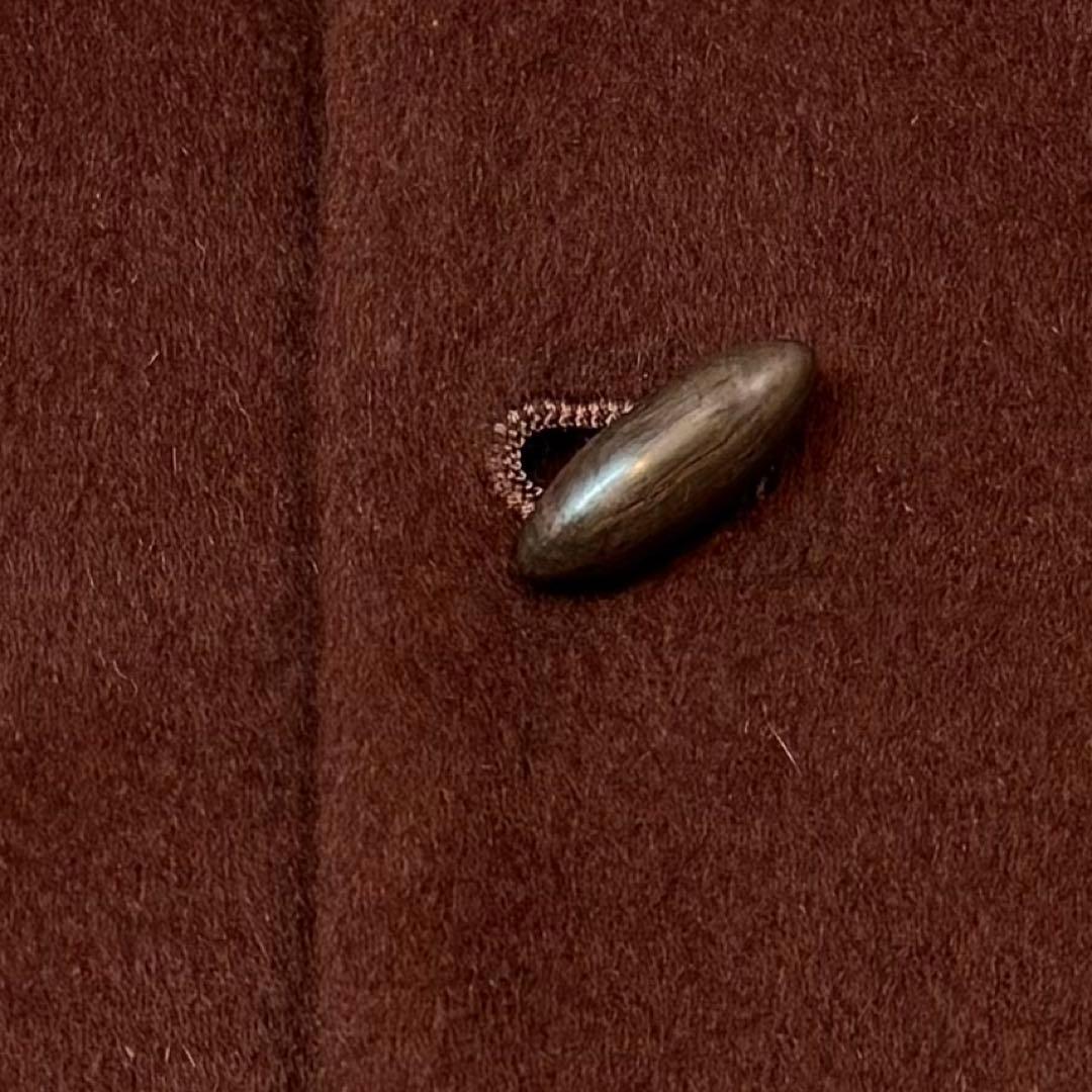 ヨーガンレール モッサコート アンゴラ 100% ボルドー L トグルボタン