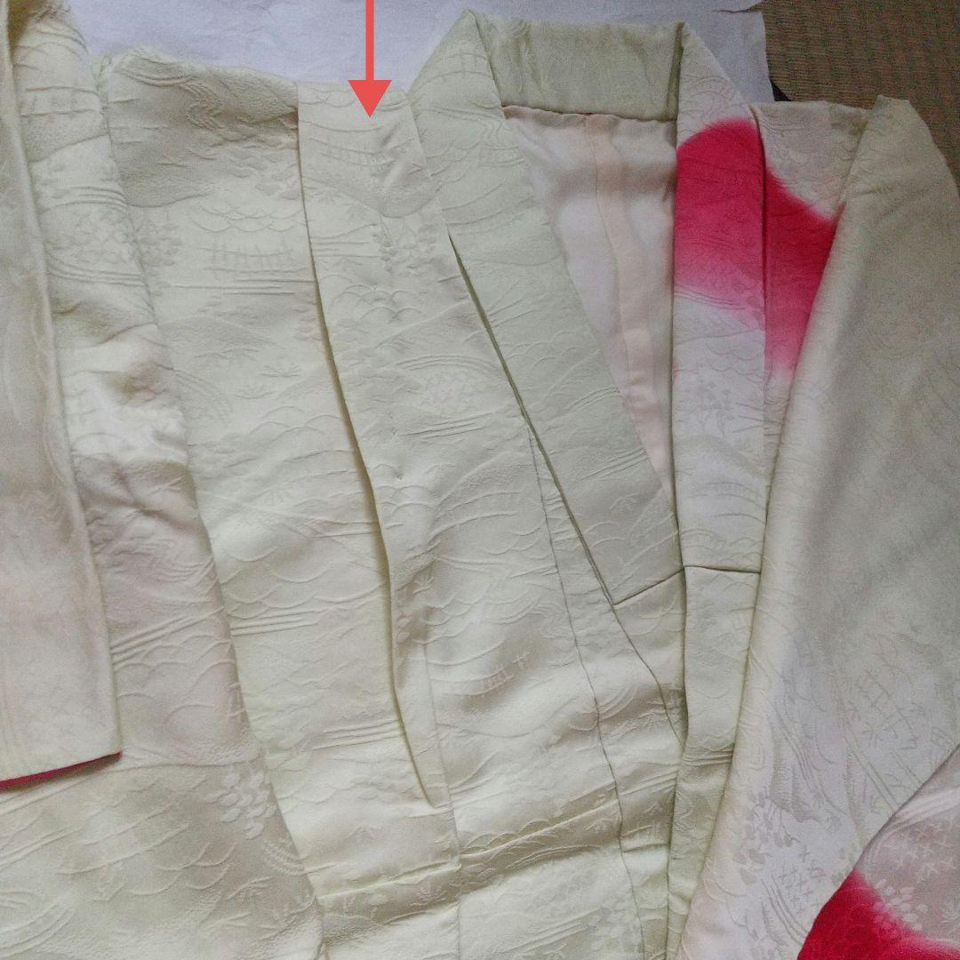 昭和レトロ 七五三 七歳 女児 女の子 着物 長襦袢 帯 しごきセット 正絹