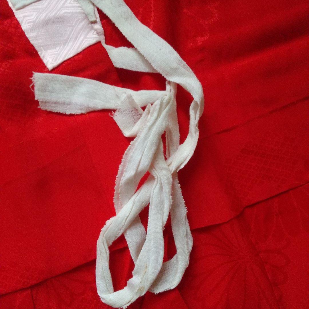 昭和レトロ 七五三 七歳 女児 女の子 着物 長襦袢 帯 しごきセット 正絹