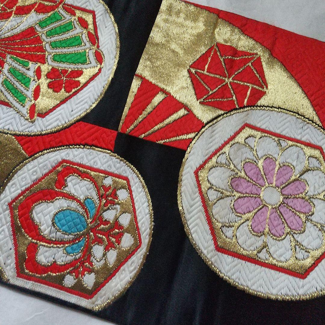 昭和レトロ 七五三 七歳 女児 女の子 着物 長襦袢 帯 しごきセット 正絹