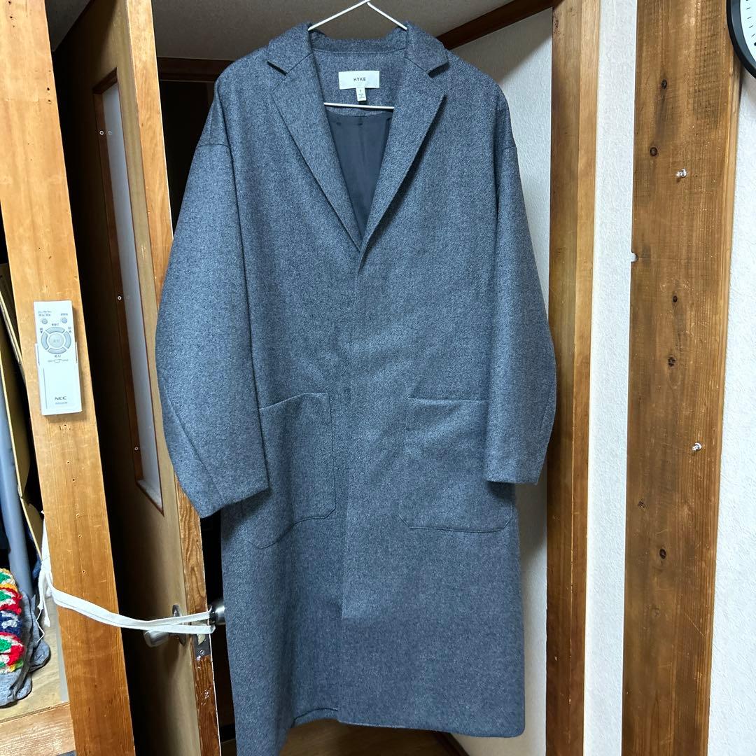 HYKE チェスターコート サイズ1 グレー