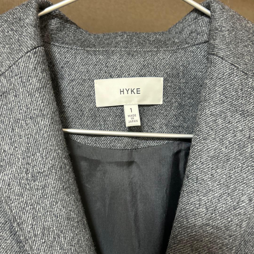 HYKE チェスターコート サイズ1 グレー