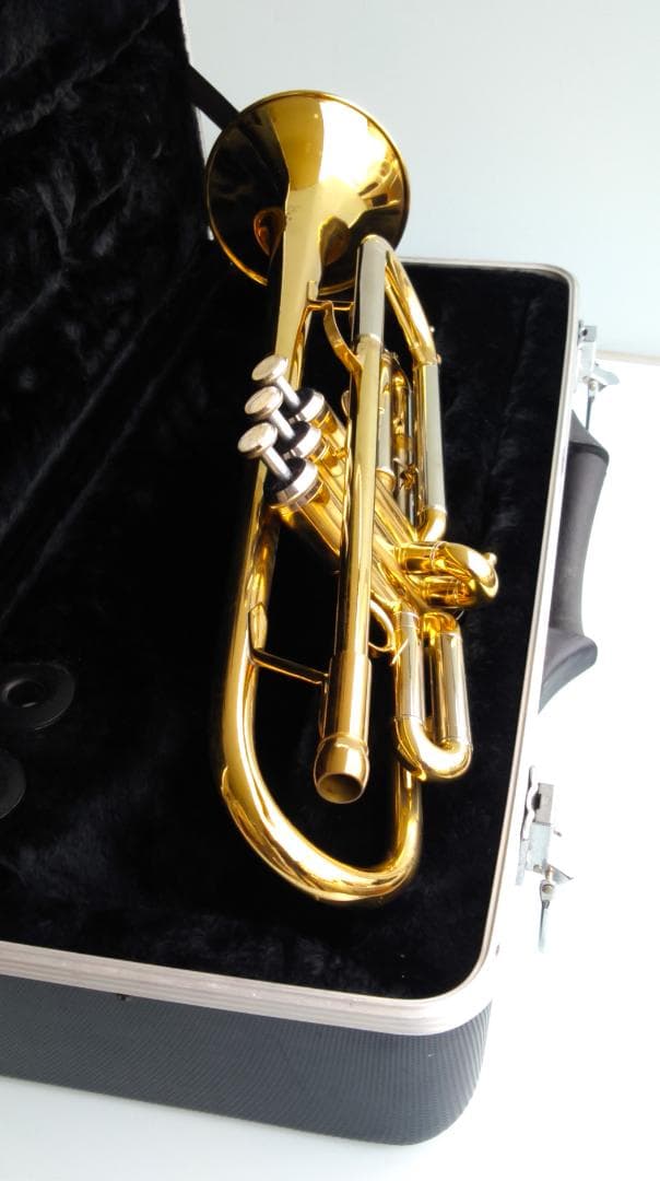 「トランペット＆ケース・マウスピース３種類・ミュート２種類・楽譜２冊」のセット