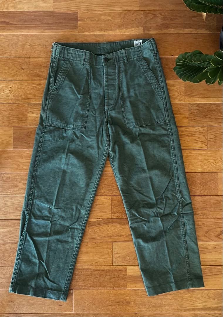 ★オアスロウ orSlowファティーグパンツ ベイカーパンツ 3