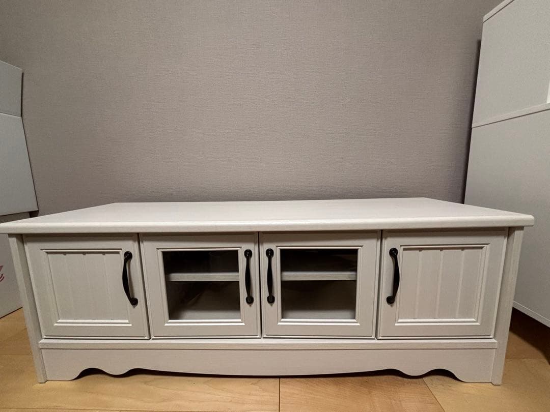 ホワイト木製テレビ台