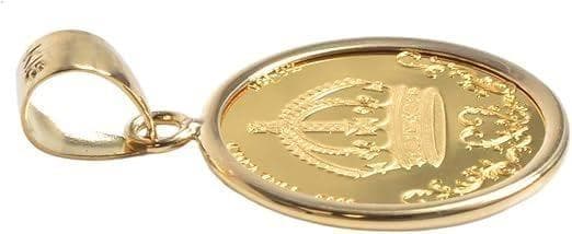 【24金×18金】クラウンデザイン チャーム ペンダントトップ K24×K18