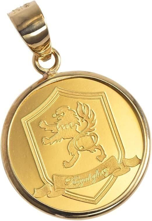 【24金×18金】クラウンデザイン チャーム ペンダントトップ K24×K18