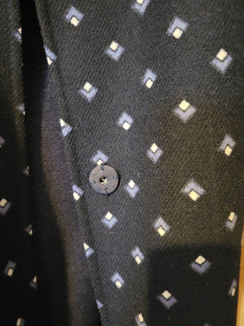 Max Mara　ネイビー リバーシブルウールコート