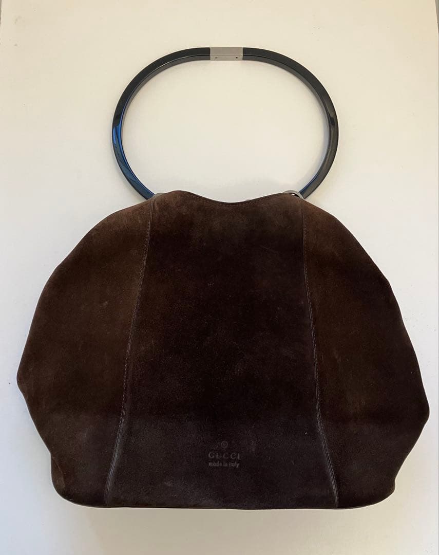 【GUCCI】リングハンドル ショルダーバッグ ブラウン