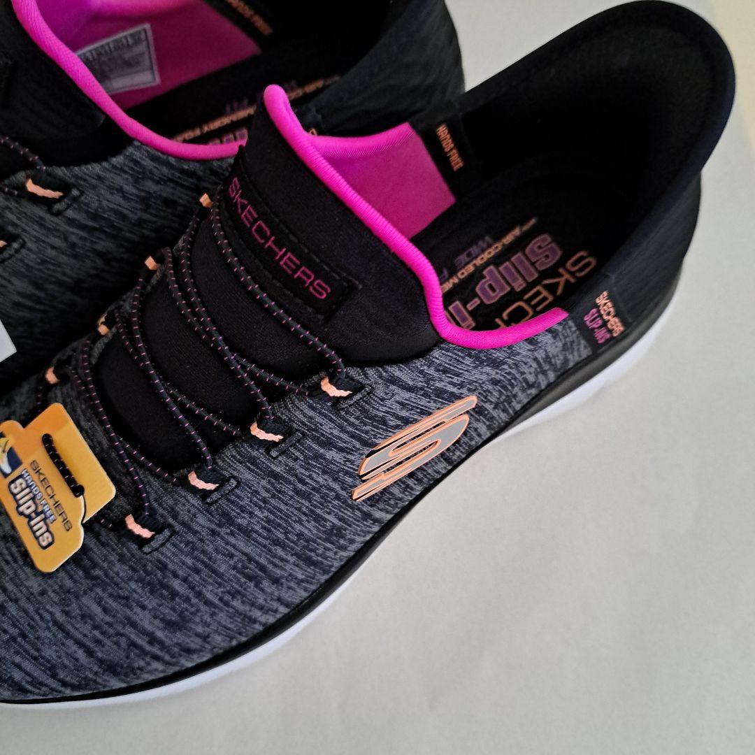 新品【SKECHERS】新作スリップインズ黒　ワイドフィットメモリーフォーム