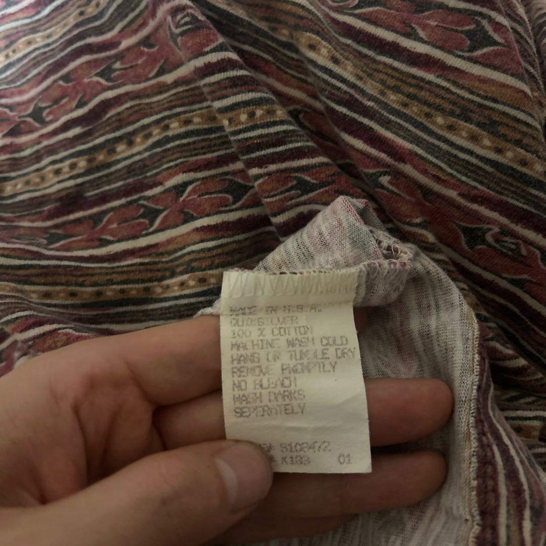 90s Old Quick silver border ネイティブ　サーフ