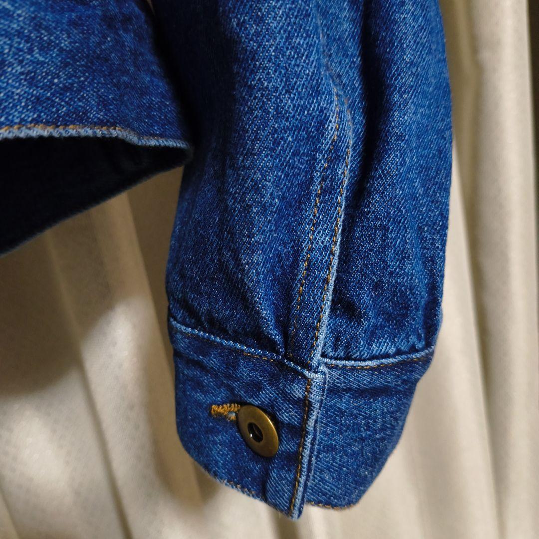 MARY QUANT デニムジャケット コーデュロイ襟付き