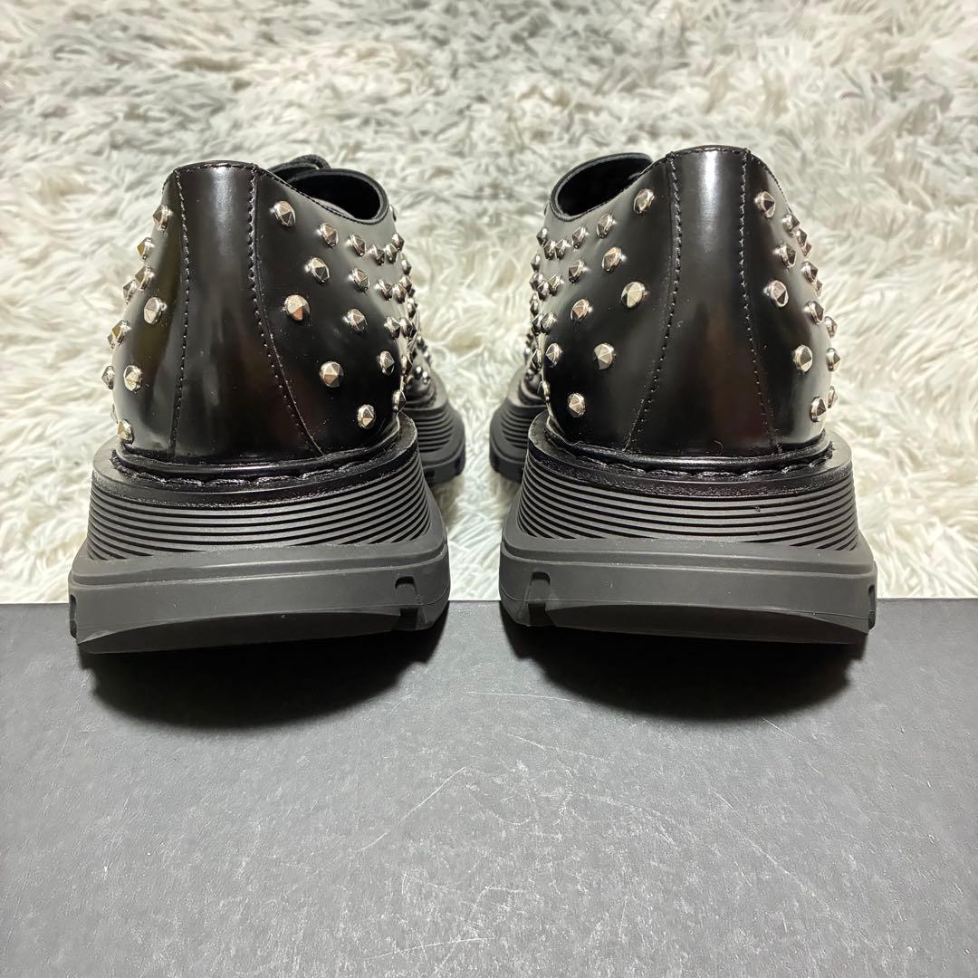 【未使用に近い】ALEXANDER MCQUEEN 本革 厚底 スタッズ 43