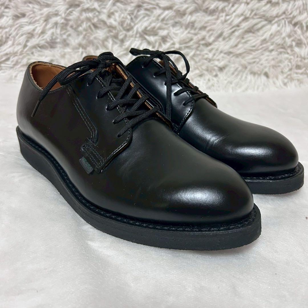 未使用級✨レッドウィング　ポストマンシューズ　101 レザー　ブラック　厚底
