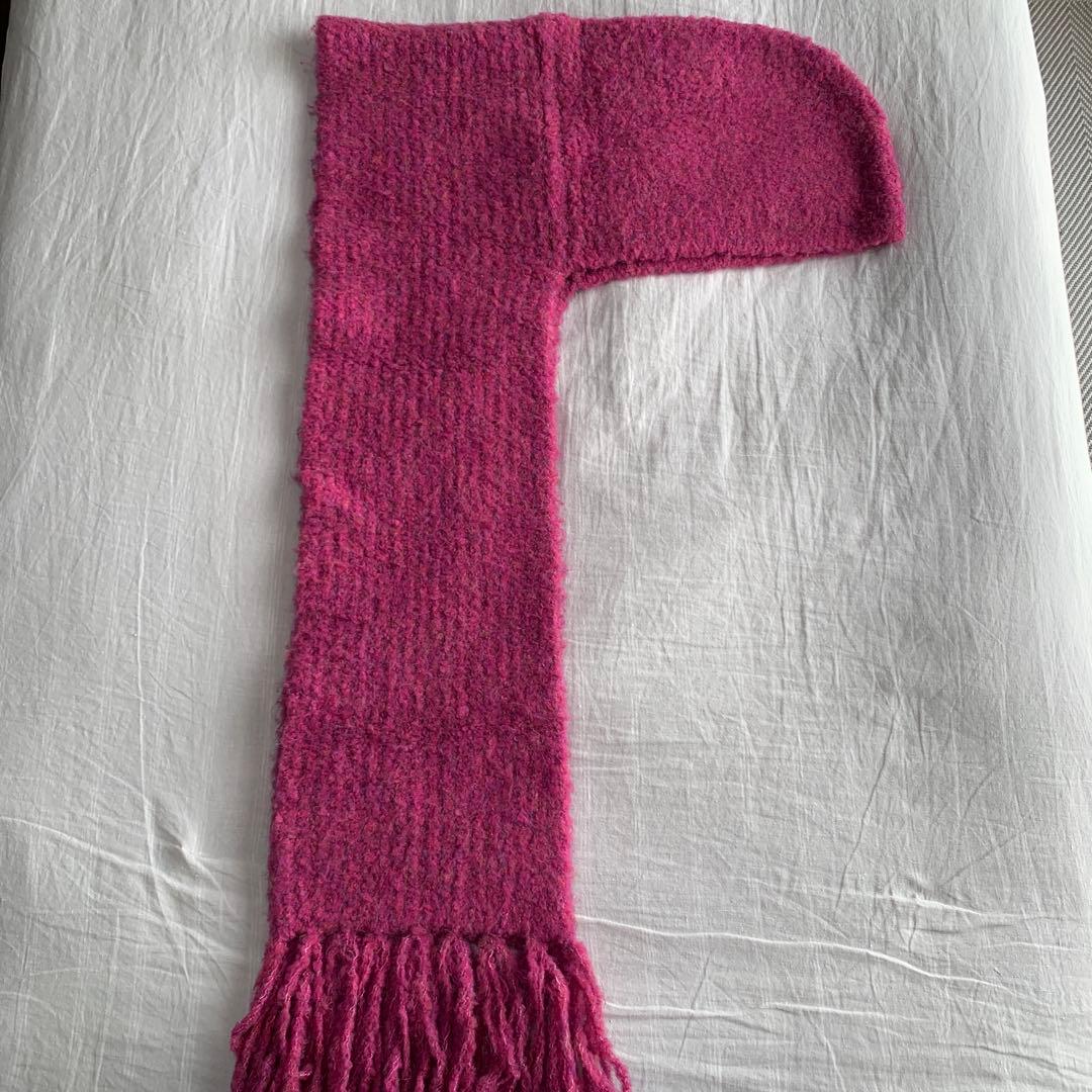 Margarines 【完売品】hooded scarf-Pink