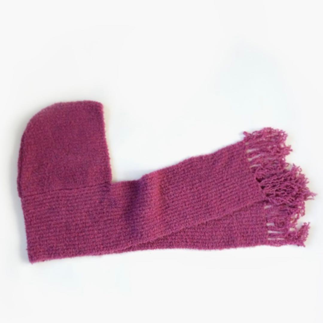 Margarines 【完売品】hooded scarf-Pink