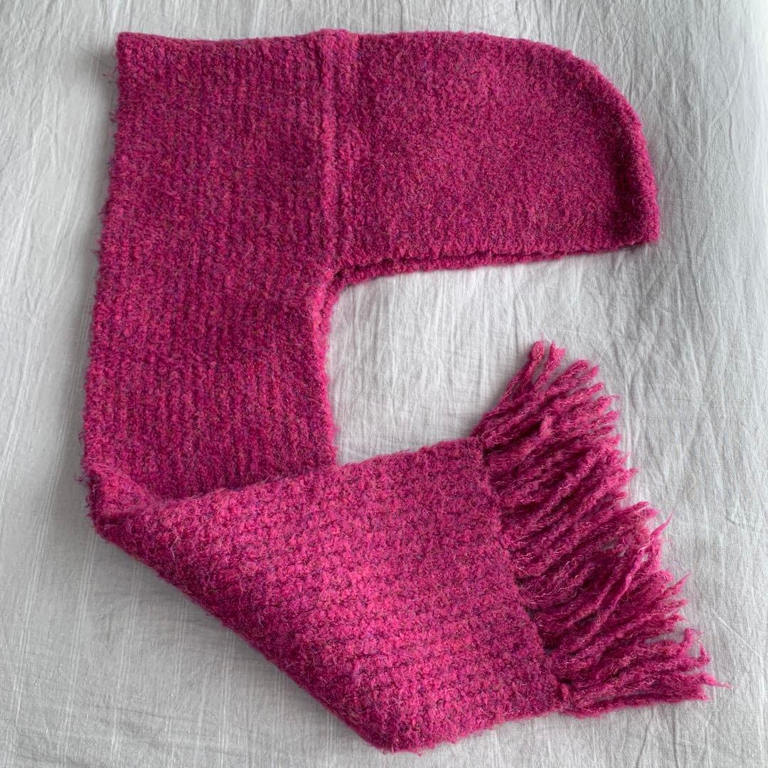 Margarines 【完売品】hooded scarf-Pink