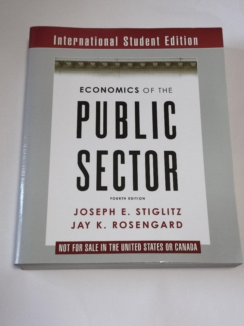 洋書 Economics of the Public Sector 公共経済学
