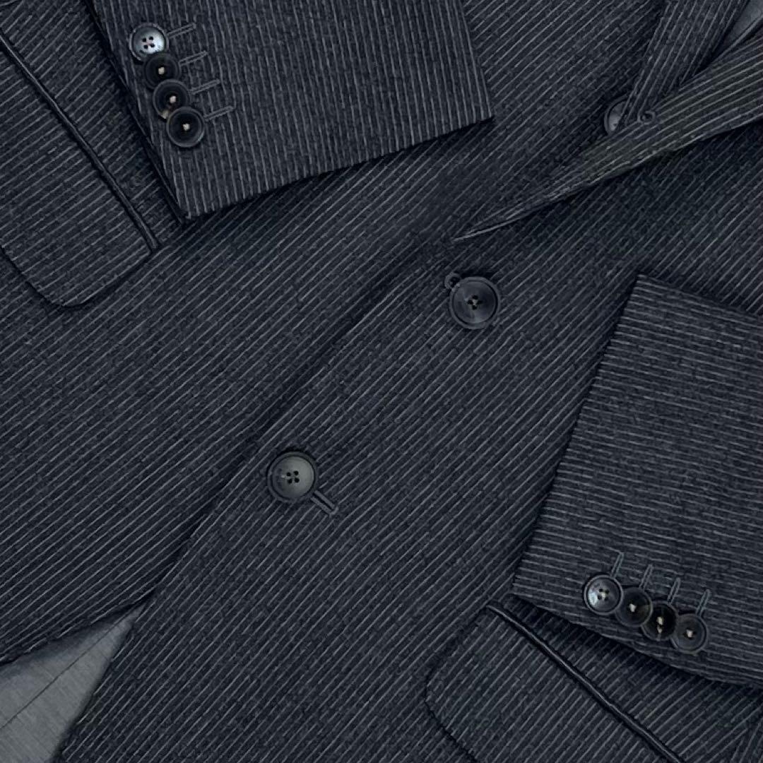 極希少 ボリオリ HAMPTON ピンストライプ 段返り3つボタン スーツ 46
