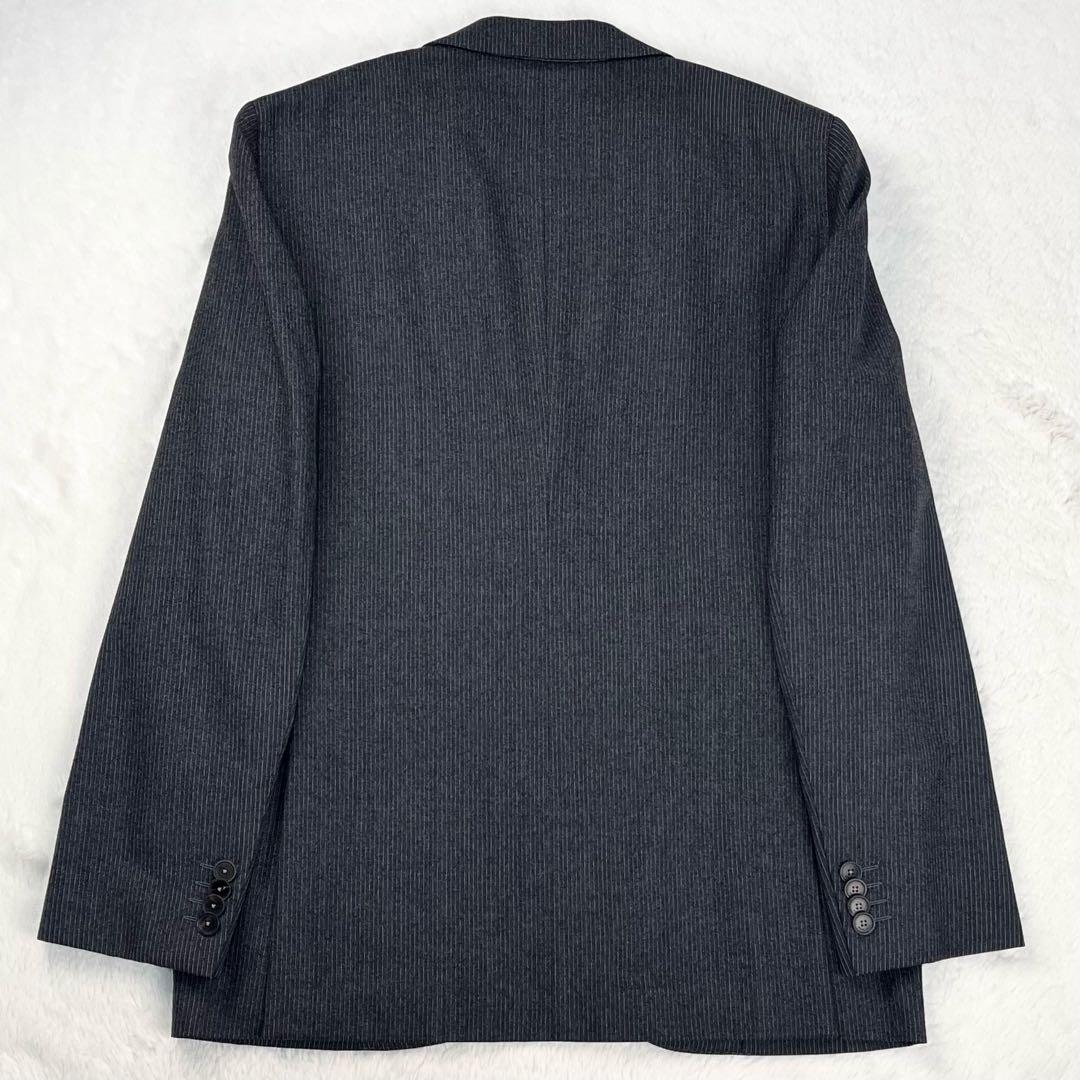 極希少 ボリオリ HAMPTON ピンストライプ 段返り3つボタン スーツ 46