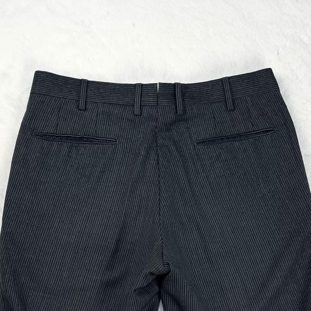 極希少 ボリオリ HAMPTON ピンストライプ 段返り3つボタン スーツ 46