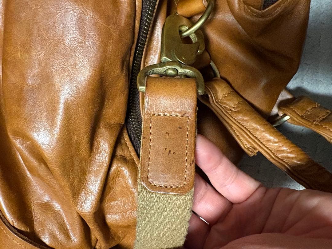 ミハラヤスヒロ ドラムバッグ レザーバッグ