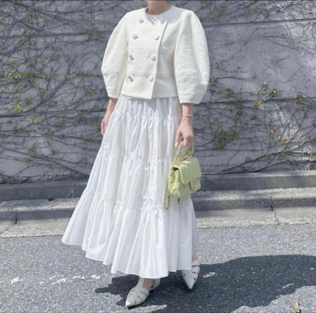 Cygne♡♡新品未使用　定価39500円　ツイードジャケット Lydie+ 白