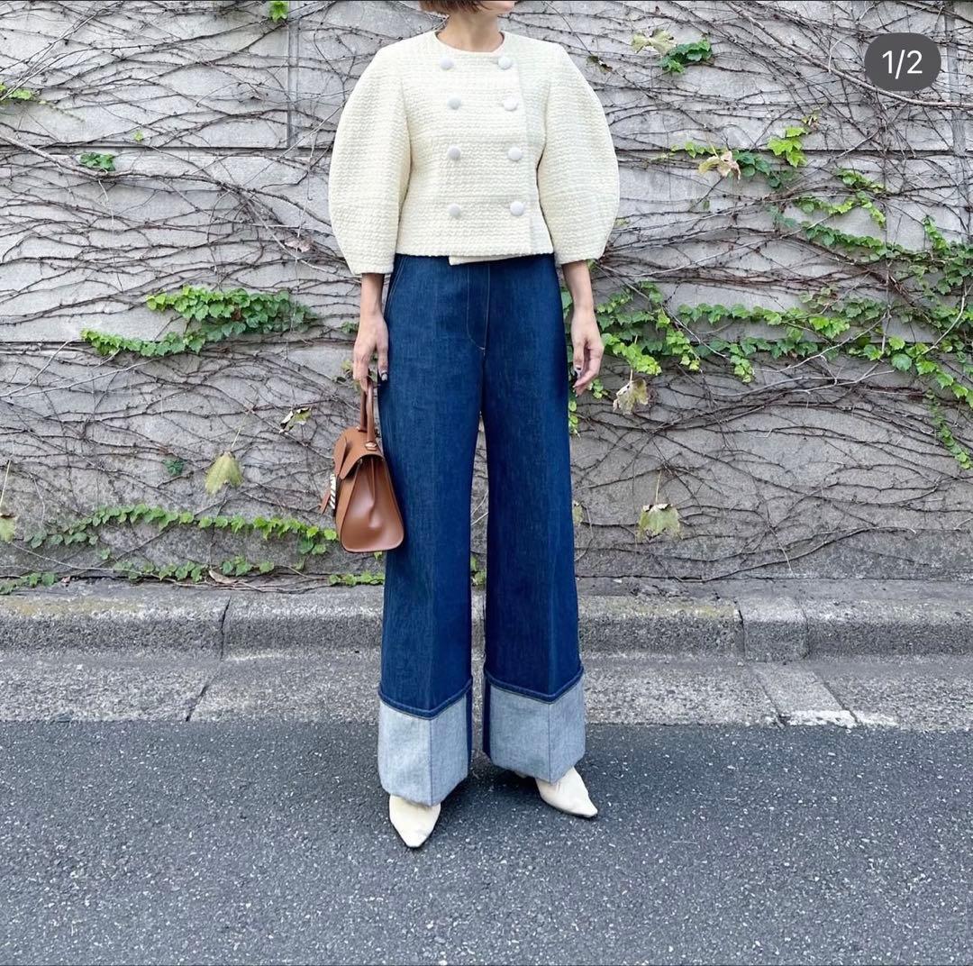 Cygne♡♡新品未使用　定価39500円　ツイードジャケット Lydie+ 白