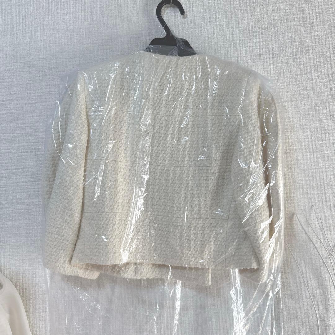 Cygne♡♡新品未使用　定価39500円　ツイードジャケット Lydie+ 白