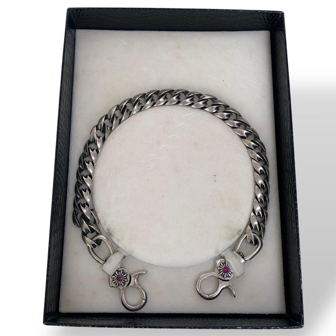 イサムカタヤマ バックラッシュ シルバー925 ルビー ウォレットチェーン