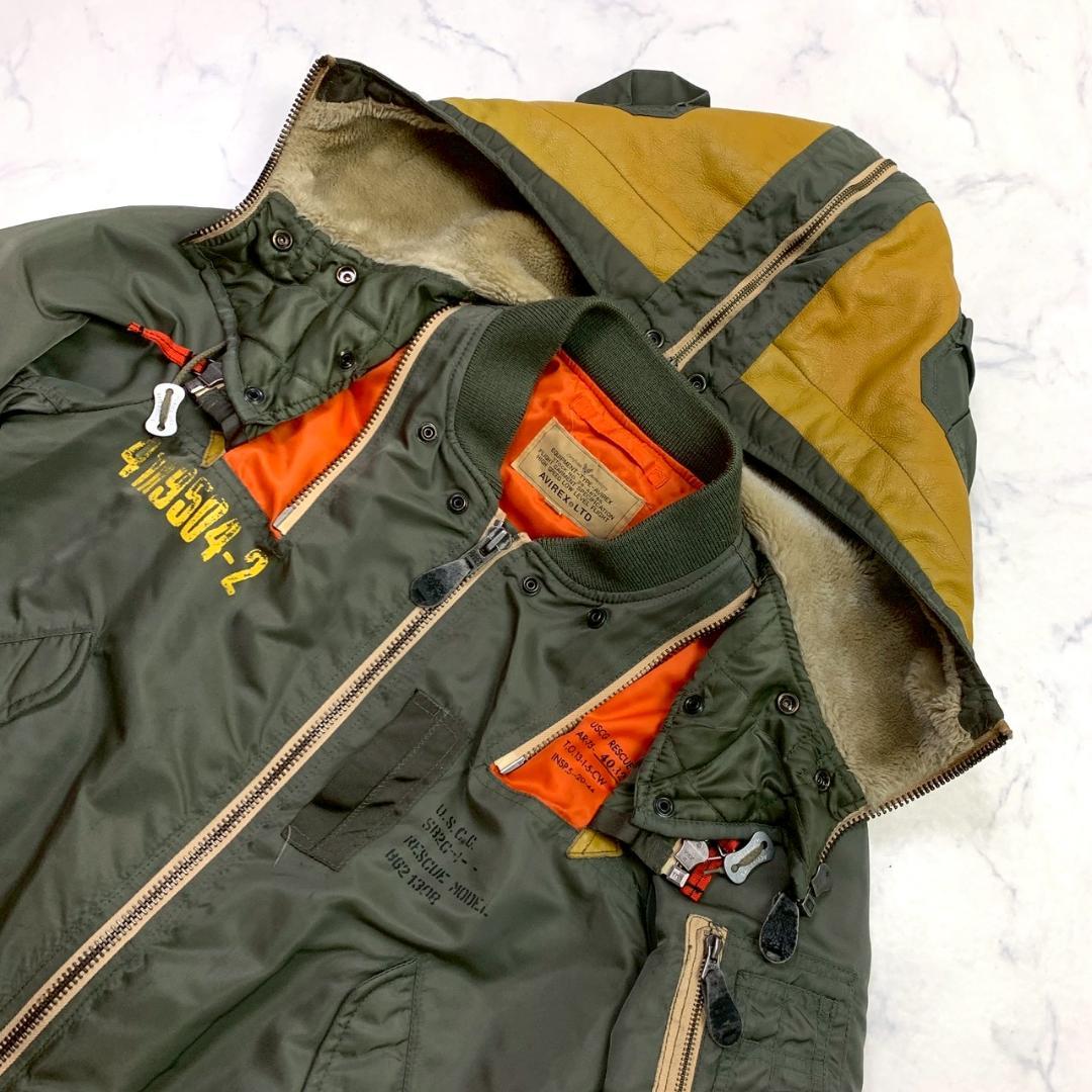 希少★AVIREX REMODEL MA-1 フライトジャケット L　E014