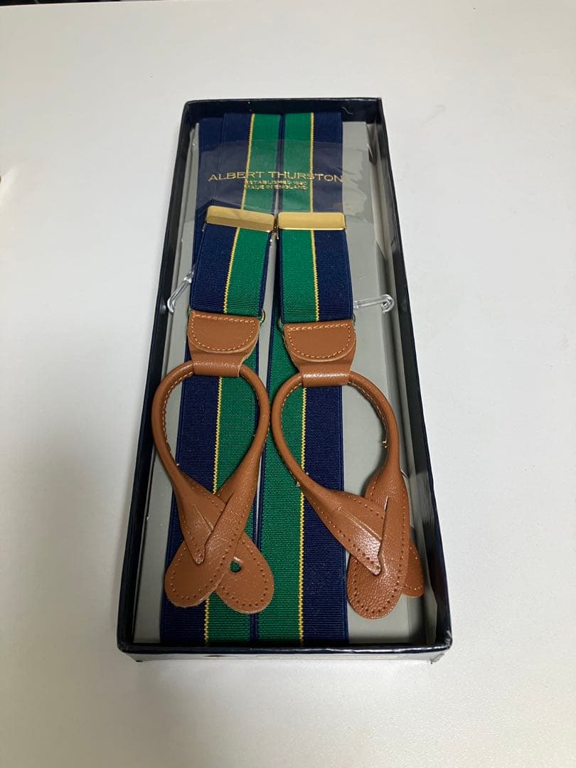  THURSTON サスペンダー Lサイズ ストライプ