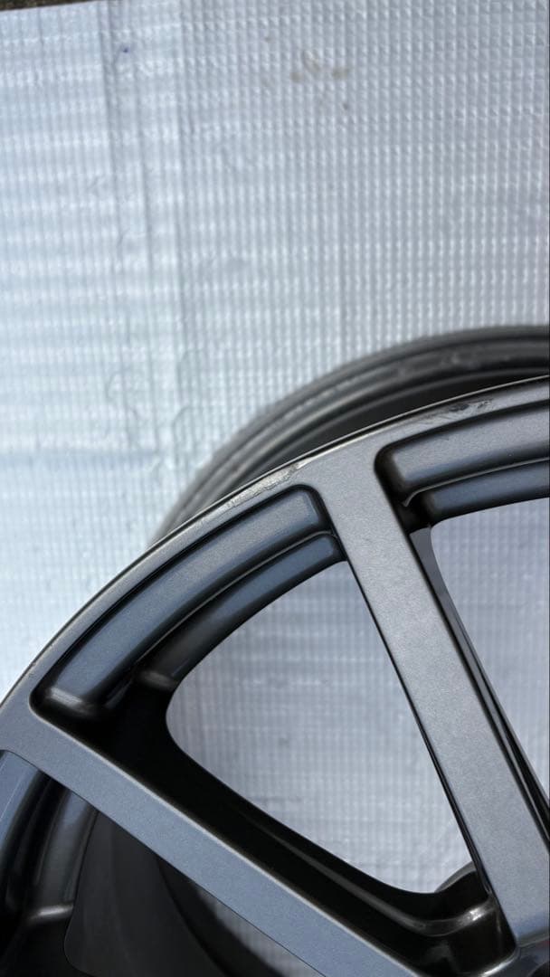 SUBARU STI 純正OP 17インチ7.5J+48 ガンメタホイール①