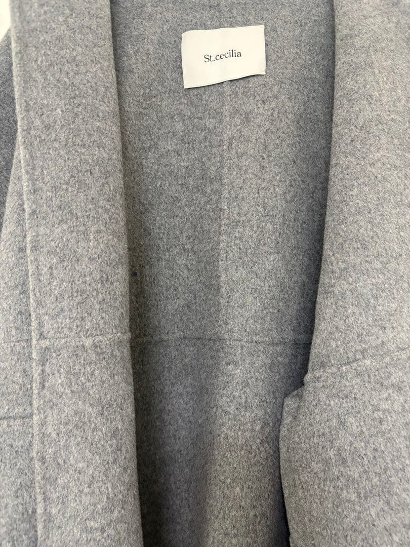 【girlish】ガーリッシュst.cecilia リバーウールコート　グレー