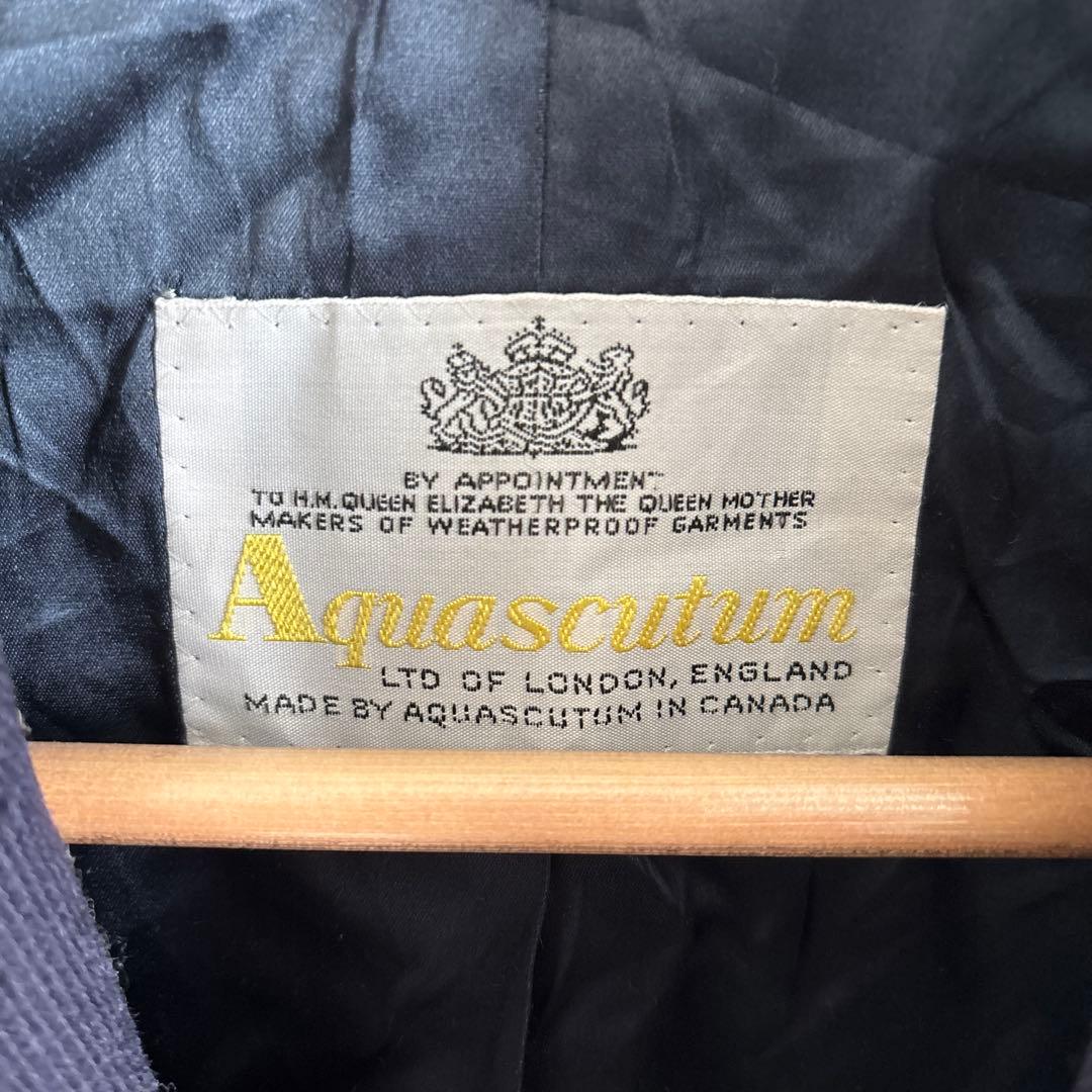 aquascutum ロングコート　チェスターコート　ウール　ダブル　カナダ製