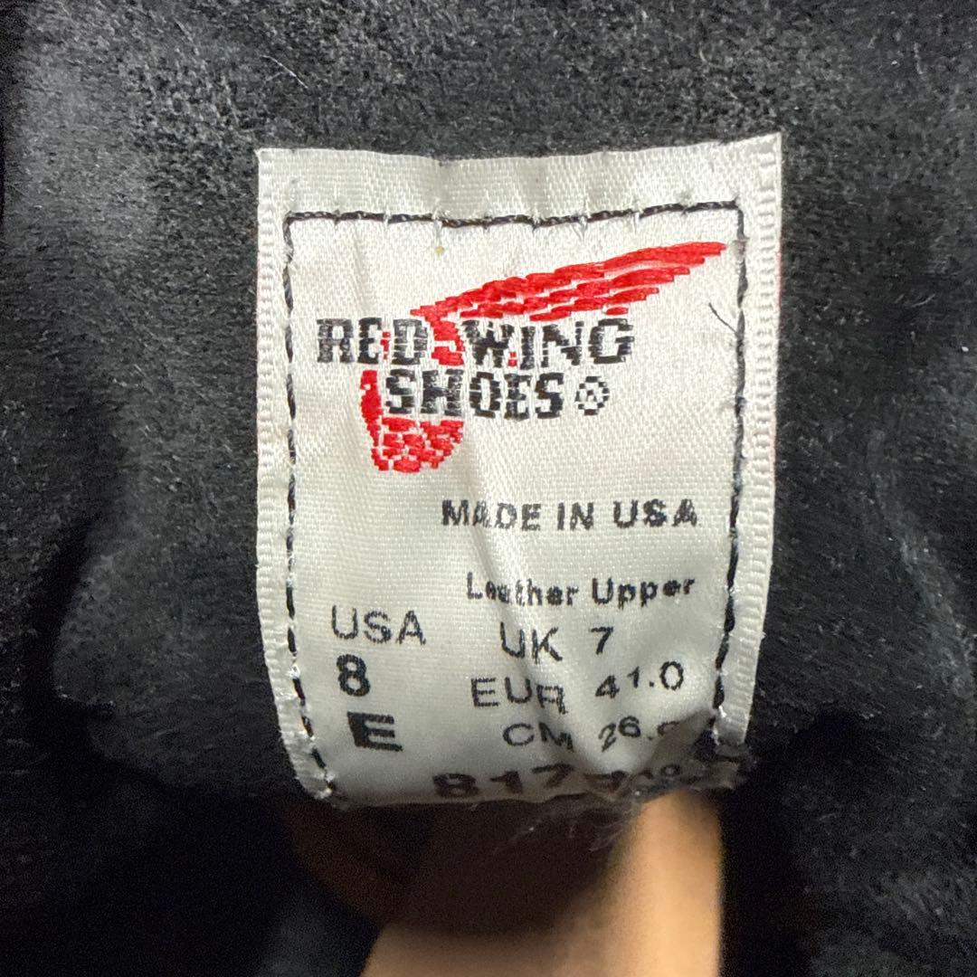 RED WING 8179 黒 モックUS8E USA製　2010年製　箱付き