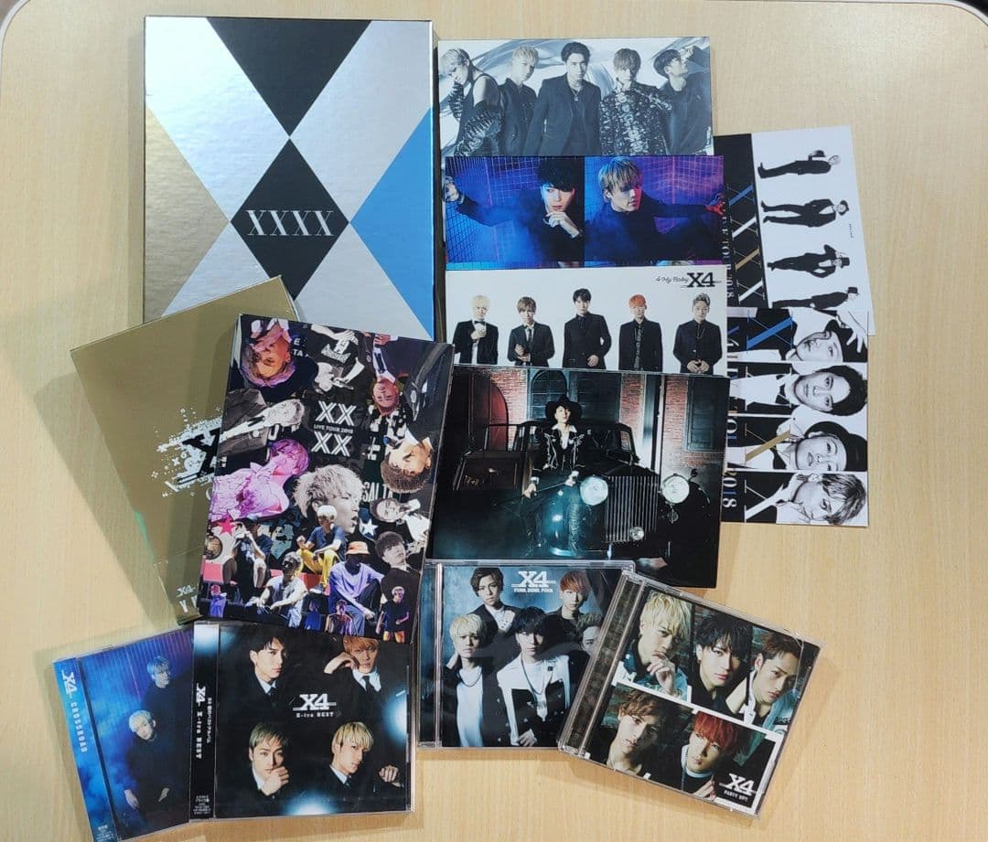X4ディスコグラフィー11点＋ポストカード2枚＋トート1点おまけ付きセットまとめ