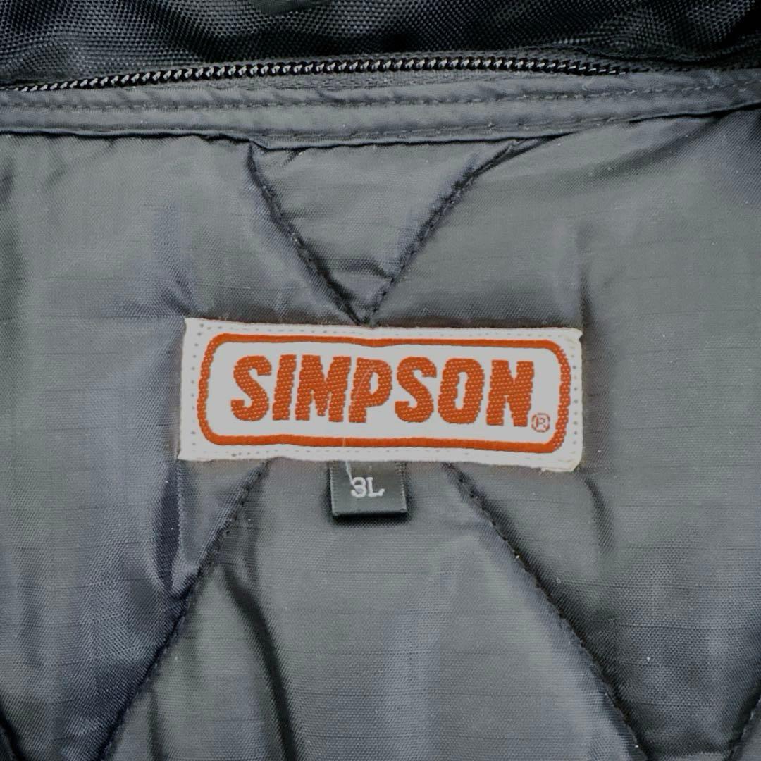 SIMPSON シンプソン ライダースジャケット バイクジャケット ライナー付
