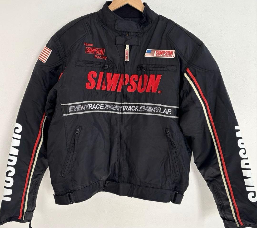SIMPSON シンプソン ライダースジャケット バイクジャケット ライナー付