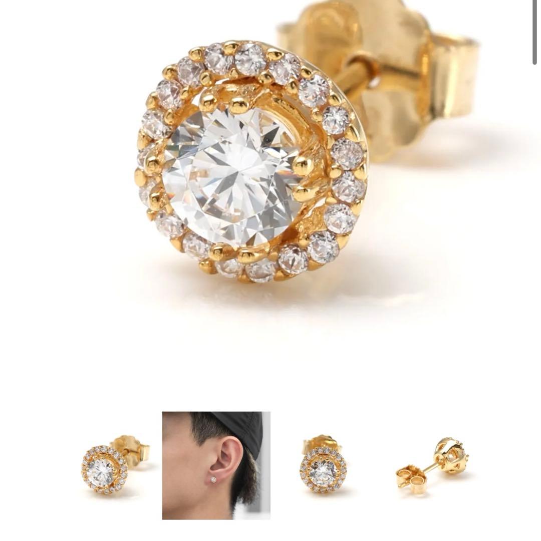 AVARANCHE K10YG ピアス＋ジルコニアピアス➕オマケ付き‼️