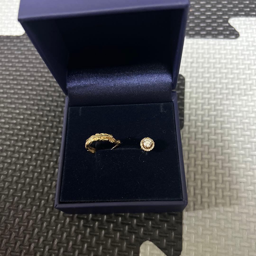 AVARANCHE K10YG ピアス＋ジルコニアピアス➕オマケ付き‼️