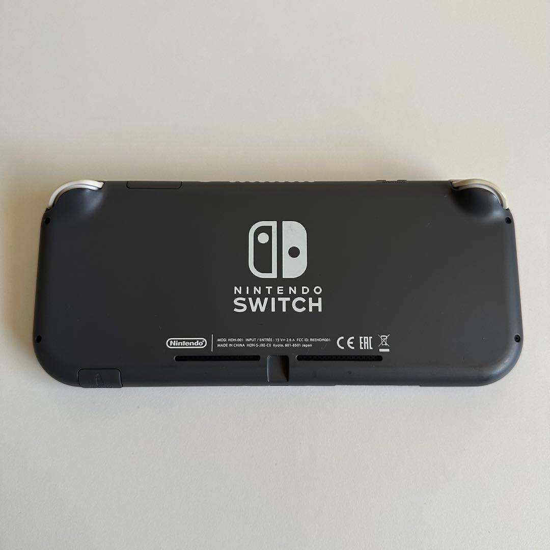 Nintendo Switch Lite グレー クリアケース付き